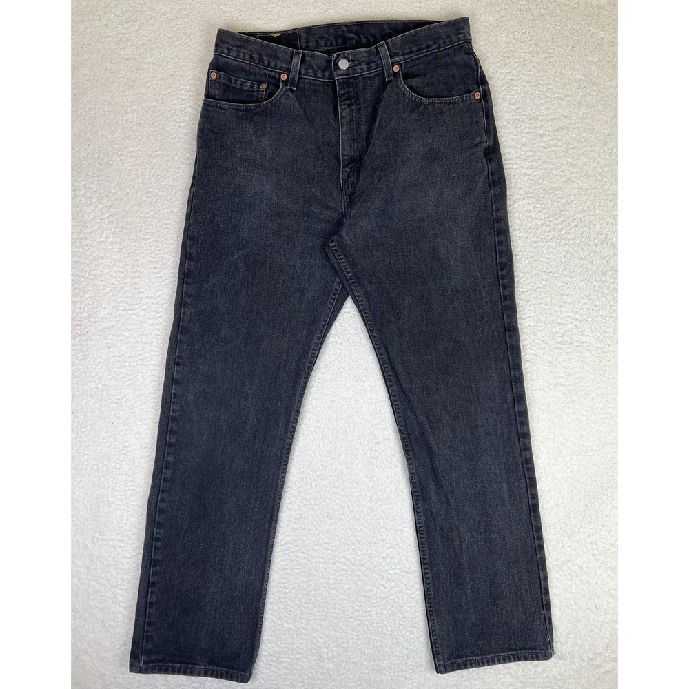 Vintage Levis Jeans Mens 32x32 Black Wash Classic Straight 100% Cotton Made USA